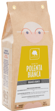 Farina di mais bramata bianca